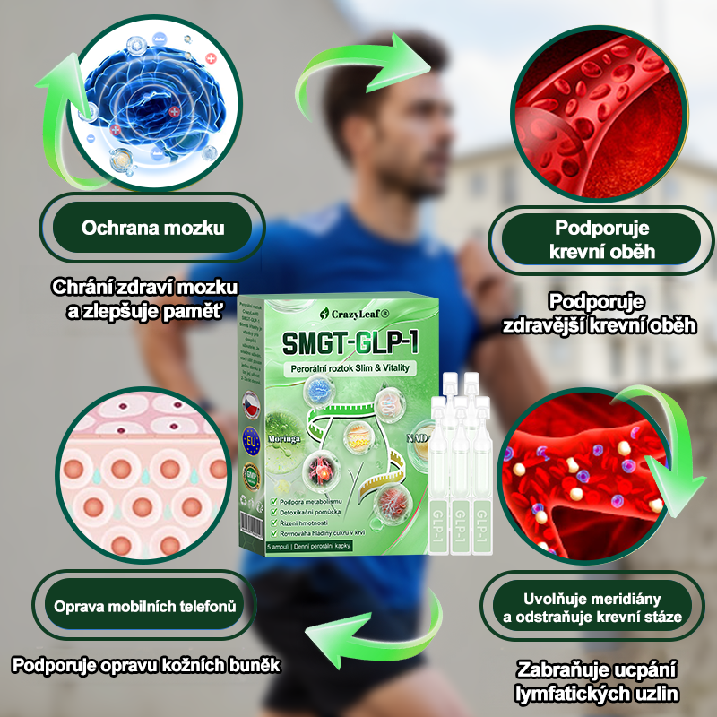 👩⚕️Klinicky ověřeno | CrazyLeaf® SMGT-GLP-1 Slim & Vitality – orální roztok proti přebytečné váze, tlaku, cukru, tukové játre, bolestem kloubů, únavě, nízké energii a ochablé pokožce. Lepší zdraví, více energie!