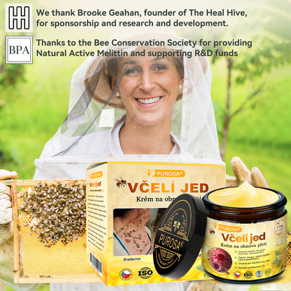 🐝PUROSA® Obnovující krém s včelím jedem｜✅Kompletní řešení pro odolné kožní problémy, jako je stárnutí, ekzém, jizvy a lupénka