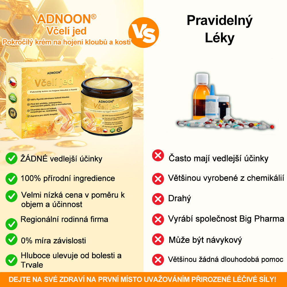 ADNOON®Včelí jed pokročilý krém na hojení kloubů a kostí